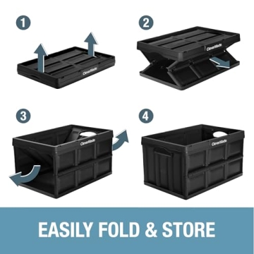 CleverMade Collapsible Storage Bin - 46L 75lbs Capacity