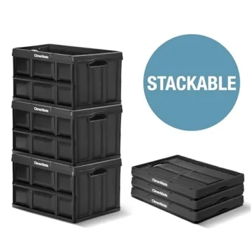 CleverMade Collapsible Storage Bin - 46L 75lbs Capacity