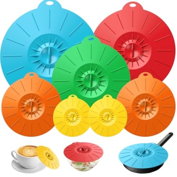 Reusable Silicone Lids for Microwave and Food Storage