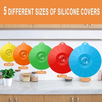 Reusable Silicone Lids for Microwave and Food Storage