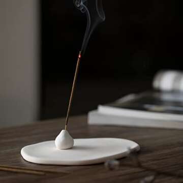 Handmade Incense Holder Irregula Plain Ceramic Stick Incense Holders pomelo pumpkin incense burner f...