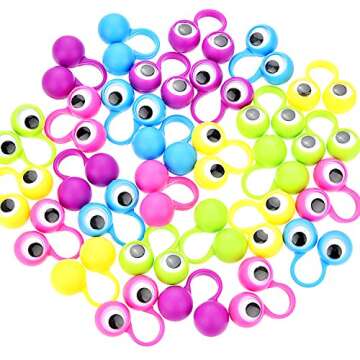 Frienda 30 Eye Finger Puppets - Fun Party Favors for Kids