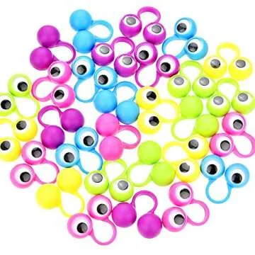 Frienda 30 Eye Finger Puppets - Fun Party Favors for Kids