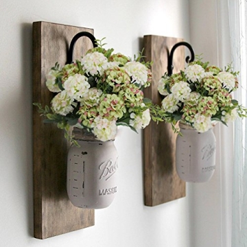 Artificial Hydrangea Silk Flowers White for Weddings & Home