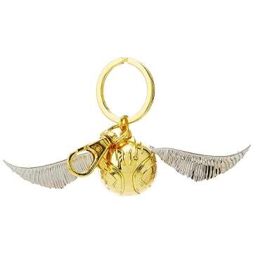 Monogram International Harry Potter Pewter Key Ring: Golden Snitch