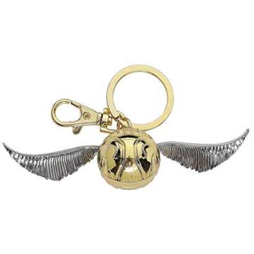 Monogram International Harry Potter Pewter Key Ring: Golden Snitch