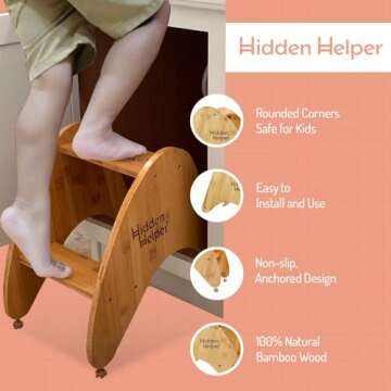 Multifunctional Hidden Helper Toddler Step Stool