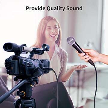 CableCreation 3.5mm to XLR Cable 10FT, 3.5mm Male to XLR Female Microphone Cable, XLR to 3.5mm Cable Compatible with iPhone, iPod, Tablet, Laptop, Microphone, Amplifier, Audio Board, 3M