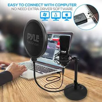 Pyle USB Microphone Kit for Podcasting and Gaming