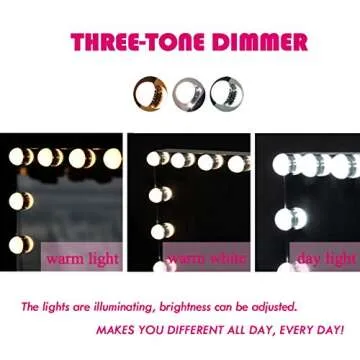 Hollywood Mirror Makeup Vanity Mirror with Lights - Stylish & Functional