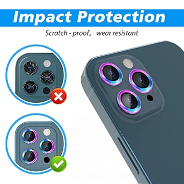 imluckies Colorful Camera Lens Protector for iPhone 14 Pro Max
