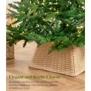 HBlife Christmas Tree Collar for Slim Pencil Tree