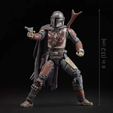 Mandalorian Action Figure for Star Wars Fans - 6" Collectible