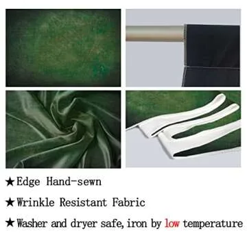 Allenjoy 5x7ft Dark Green Photography Backdrop for Kids