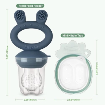 Haakaa Silicone Baby Feeder & Freezer Tray Combo