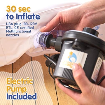 Sleepah Inflatable Toddler Travel Bed with Pump & Accessories