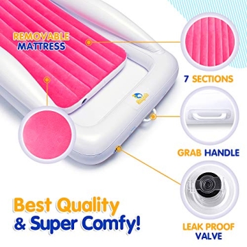 Sleepah Inflatable Toddler Travel Bed with Pump & Accessories