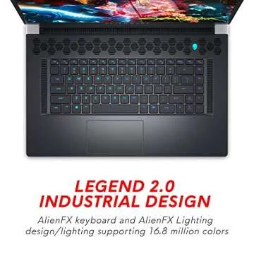 Alienware x17 R1, 17.3 inch FHD 360Hz Non-Touch Gaming Laptop - Intel Core i7-11800H, 16GB DDR4 RAM, 1TB SSD, NVIDIA GeForce RTX 3060 6GB GDDR6, Windows 10 Home - Lunar Light