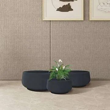 Kante 3-Piece Elegant Planter Set for Indoor and Outdoor Use