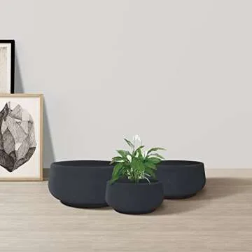 Kante 3-Piece Elegant Planter Set for Indoor and Outdoor Use