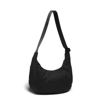 Medium Nylon Crescent Bag for Functional Style