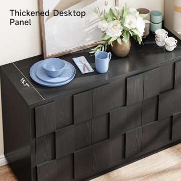 ONBRILL 60" Sideboard Buffet Cabinet for Modern Homes