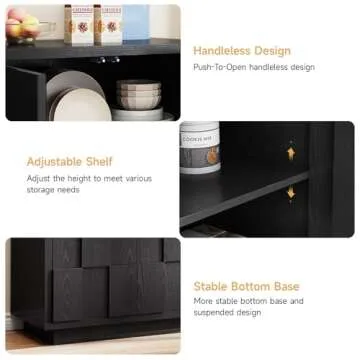 ONBRILL 60" Sideboard Buffet Cabinet for Modern Homes