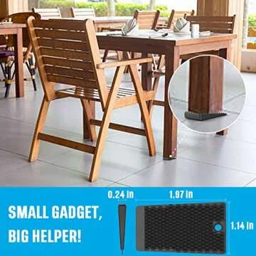 Yarkor Furniture Levelers 32 Piece Rubber Shims for Stability