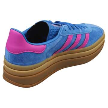 Adidas Gazelle Bold W Women's Three Layers Q-Pannel Gum Sole Trainers (Blue, US 7.5)