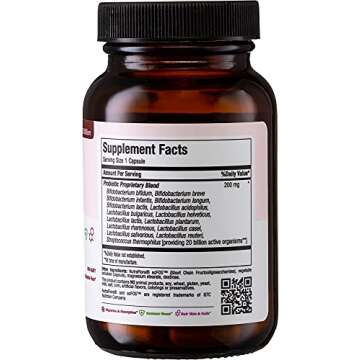 Probiotics for Digestive Health and Gut – 15 Strains, 20 Billion CFU Active Organisms - Probiotics...