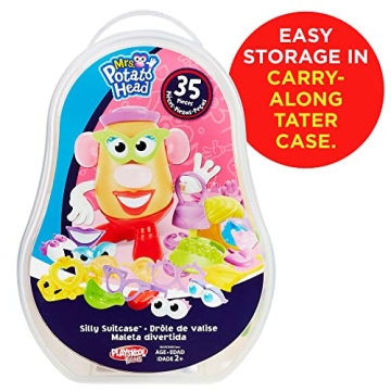 Mrs. Potato Head Silly Suitcase - Fun 35-Piece Toy for Kids