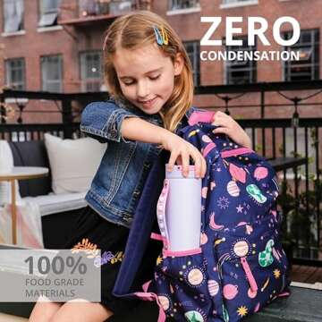 Elemental Kids Water Bottle with Straw & Pop It Handle