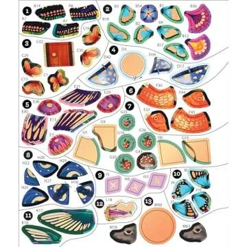 Brain Games Sticker by Number: Whimsical Wonders 24 Designs