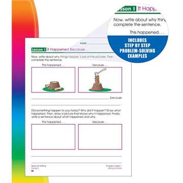 Spectrum Writing Workbook for 2nd Graders - Writing Skills