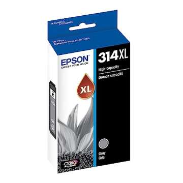 EPSON 314 Claria Photo HD Ink High Capacity Gray Cartridge (T314XL720-S) Works with Expression Photo...