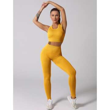 ABOCIW Seamless Workout Set | Stylish Leggings & Bra