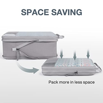 BAGSMART Compression Packing Cubes Efficient Luggage Organizer