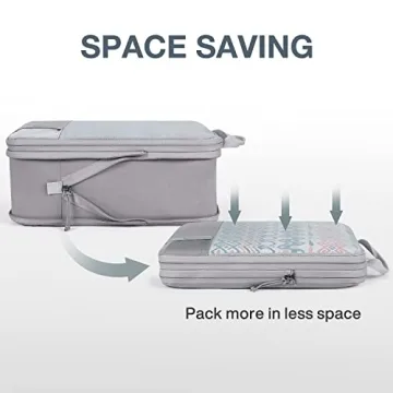BAGSMART Compression Packing Cubes Efficient Luggage Organizer