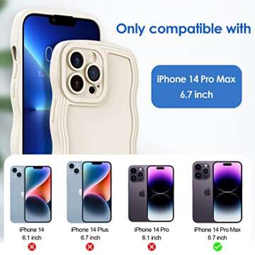 Anuck iPhone 14 Pro Max Case - Cute & Protective Design