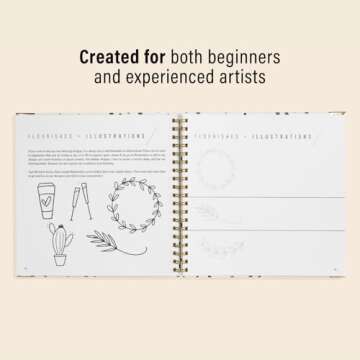 Hand Lettering 101: A Step-by-Step Calligraphy Workbook for Beginners (Gold Spiral-Bound Workbook with Gold Corner Protectors) (Modern Calligraphy)