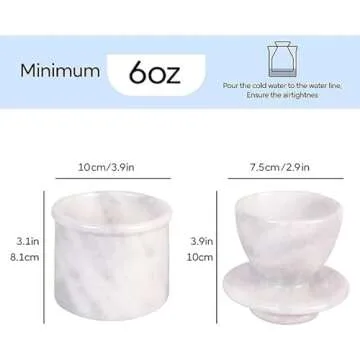Luxurious Marble Butter Keeper - Elegant Kitchen Decor