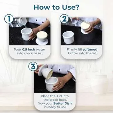 Luxurious Marble Butter Keeper - Elegant Kitchen Decor