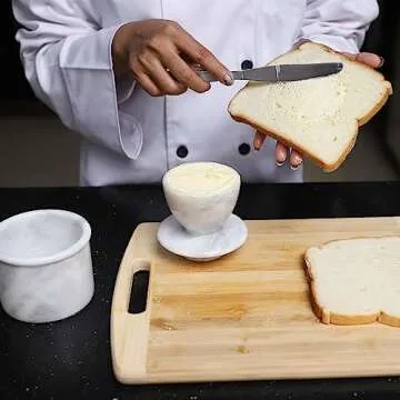 Luxurious Marble Butter Keeper - Elegant Kitchen Decor