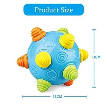 Toddlers Baby Music Shake Dancing Ball Toy, Move and Crawl Ball Toys for Kids,Bouncing Sensory Learning Ball Toys Ideal Gift for Baby Boys and Girls, Endless Fun for Children
