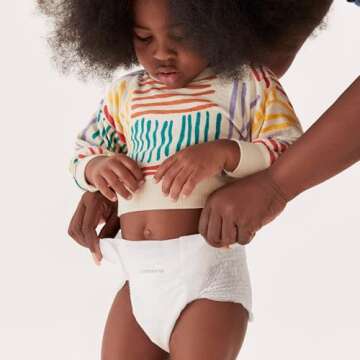 Coterie The Pant Pull On Diaper, Size 3 (14-24 lbs) 156 count, Absorbent Diaper for Active Babies, Hypoallergenic Designed for Sensitive Skin, Clean Ingredients, Resealable Waistband, Spandex Pleating