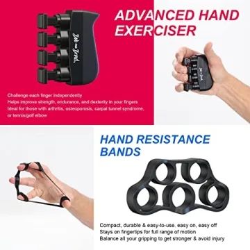Bob and Brad Hand Grip Strengthener Kit for All Ages