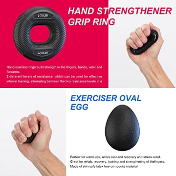 Bob and Brad Hand Grip Strengthener Kit for All Ages