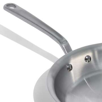 Made In Cookware - 10-Inch Stainless Steel Frying Pan - 5 Ply Stainless Clad - Professional Cookware - Crafted in Italy - Induction Compatible