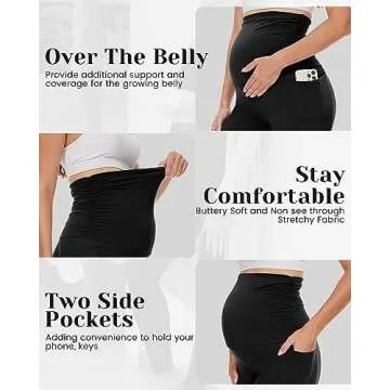 Maternity Leggings with Pockets - HLTPRO Comfort & Style