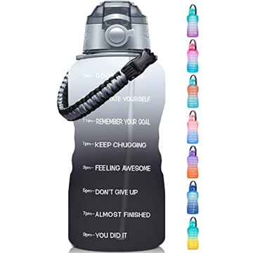 Fidus 1 Gallon Motivational Water Bottle - BPA Free & Leakproof